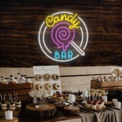 Rótulo led Candy Bar