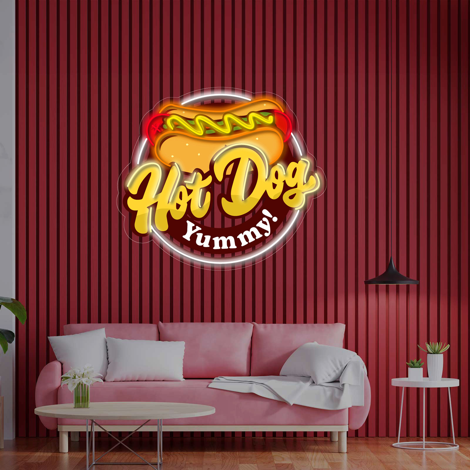 Letreiro de Néon HOT DOGS - Miniatura 1