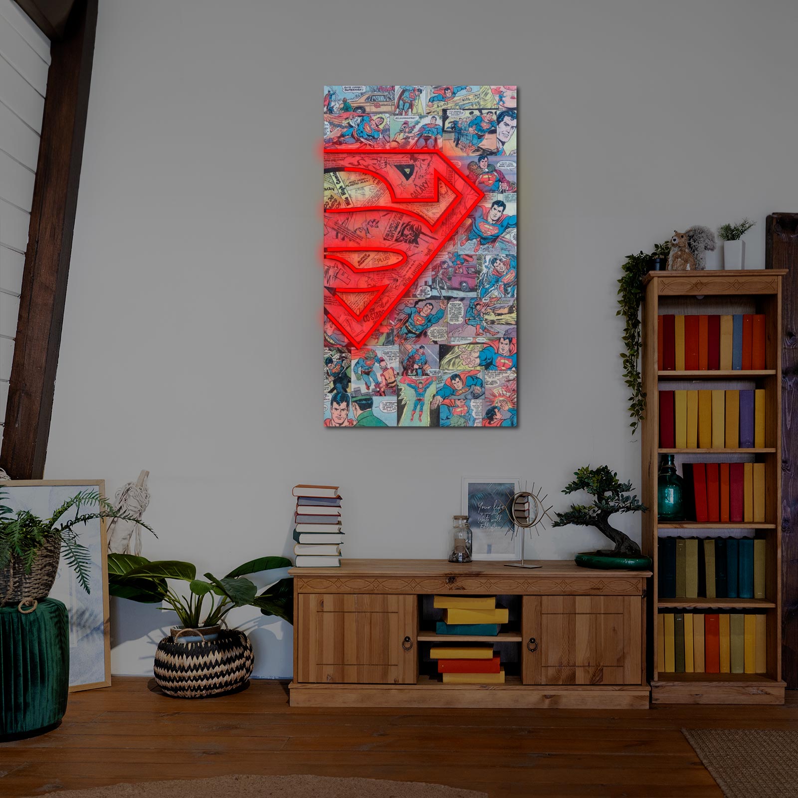 Letreiro Néon Superman - Miniatura 1
