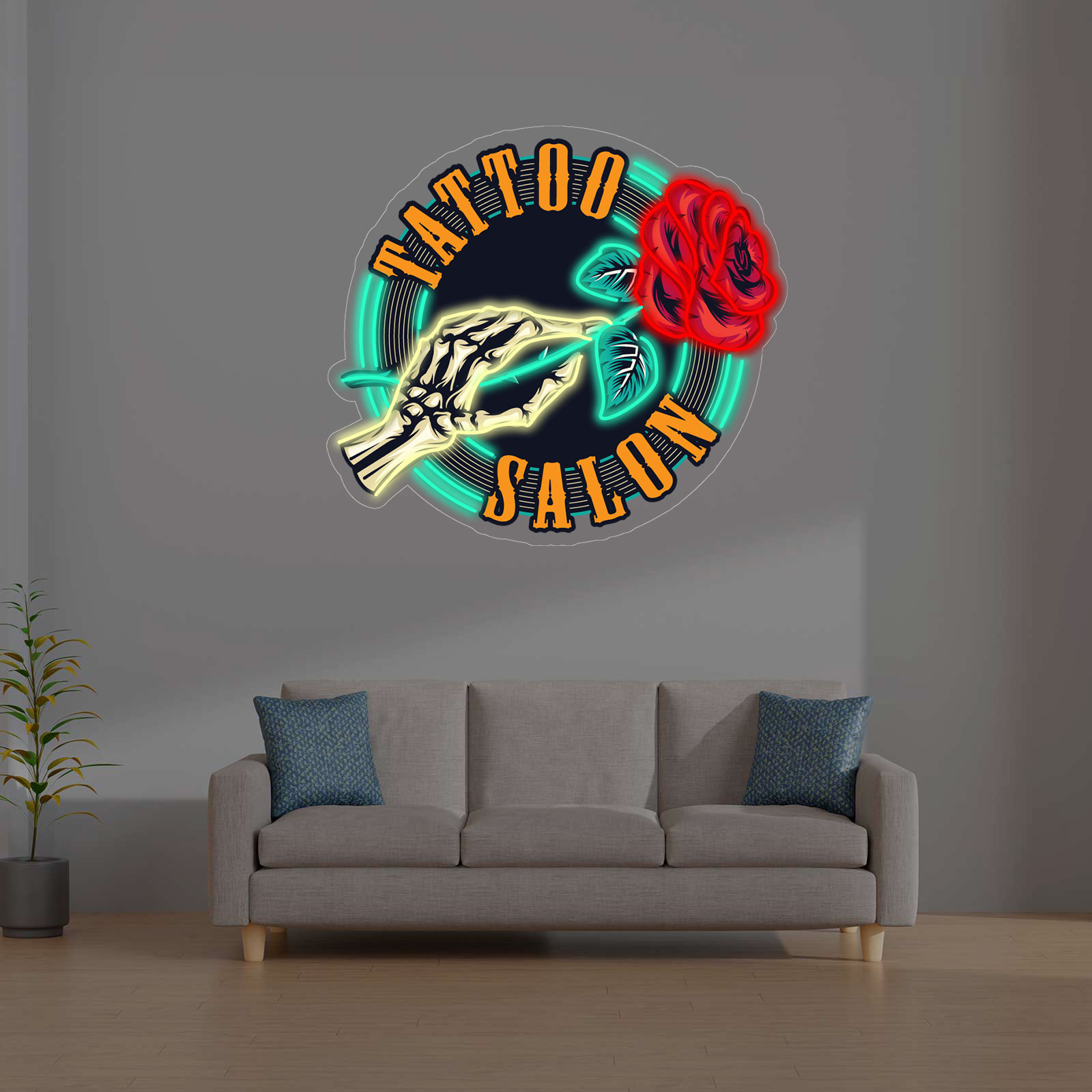Quadro de Néon TATTOO SALON - Miniatura 1