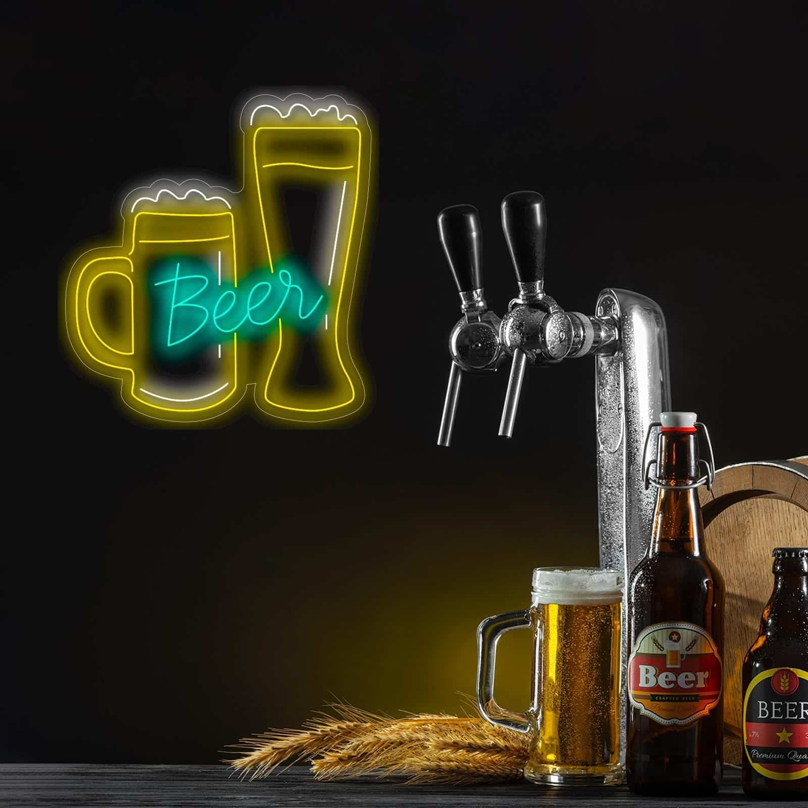 Copo de Cerveja Néon LED - Miniatura 1