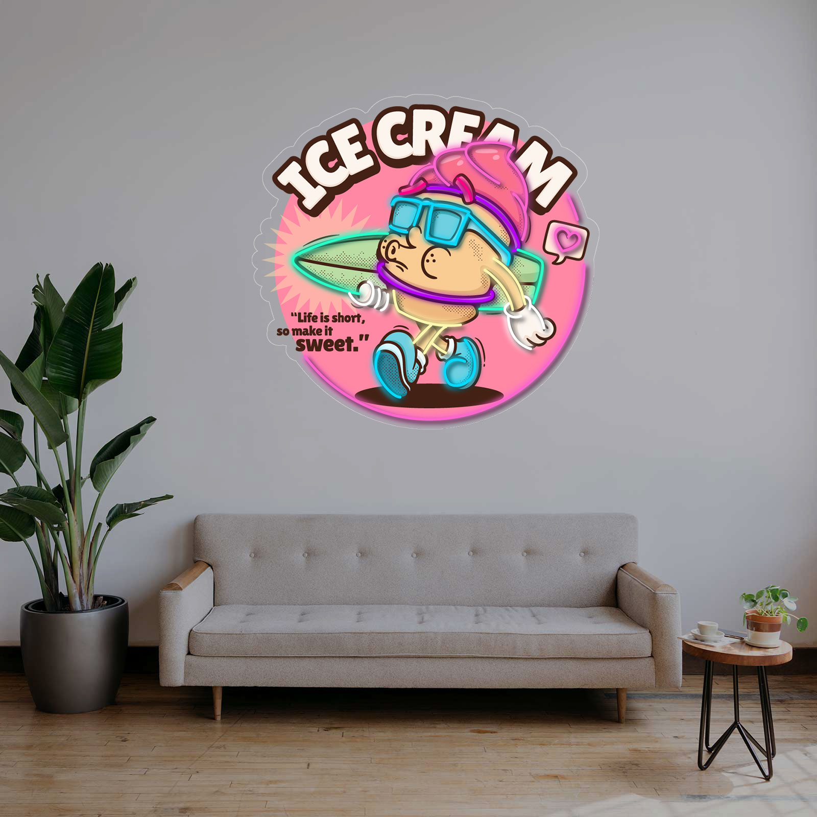 Placa de Néon LED GELADO - Miniatura 1