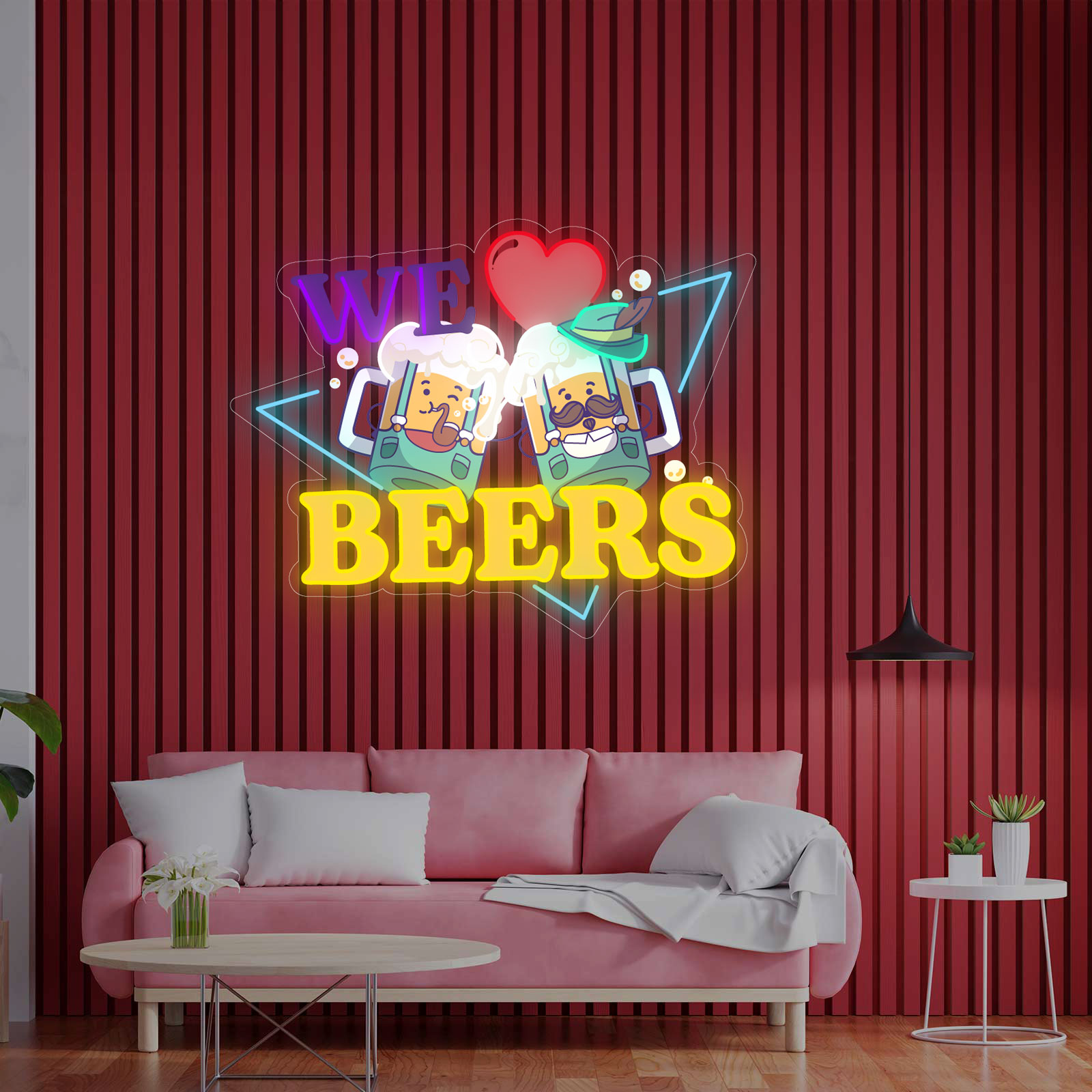 Quadro de Néon WE LOVE BEERS - Miniatura 1