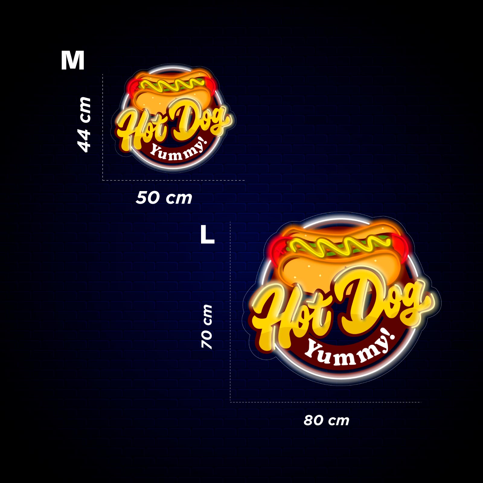 Letreiro de Néon HOT DOGS - Miniatura 4