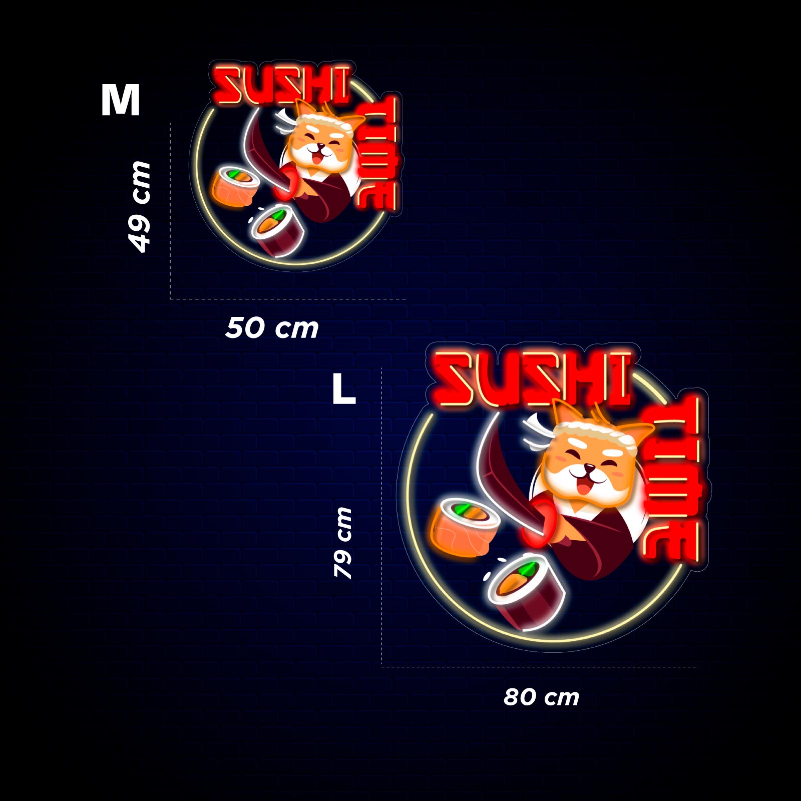 Quadro de Néon Sushi Time - Miniatura 4