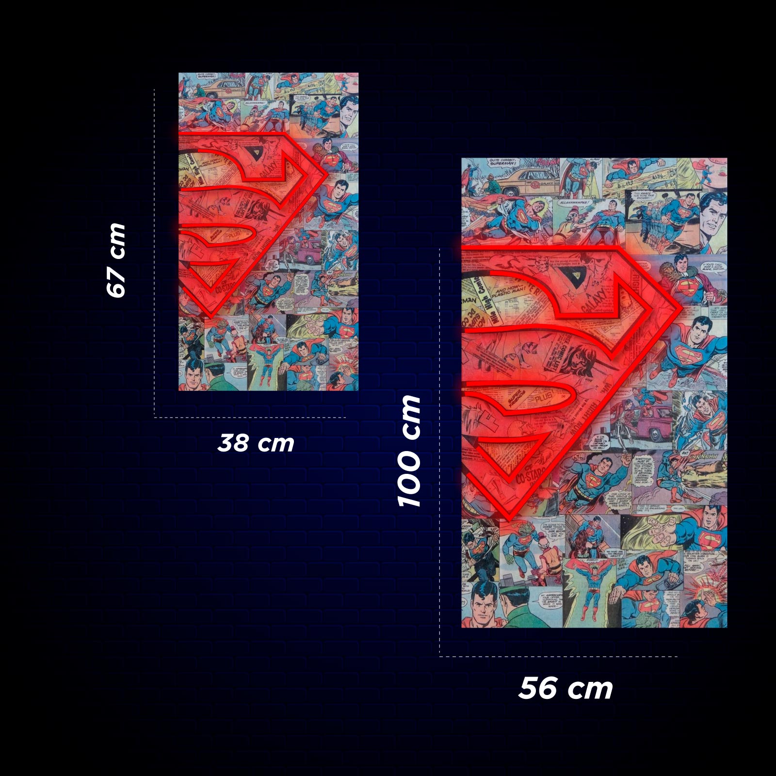 Letreiro Néon Superman - Miniatura 4