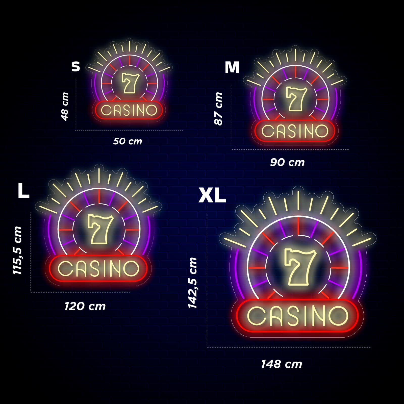 Néon CASINO - Miniatura 4