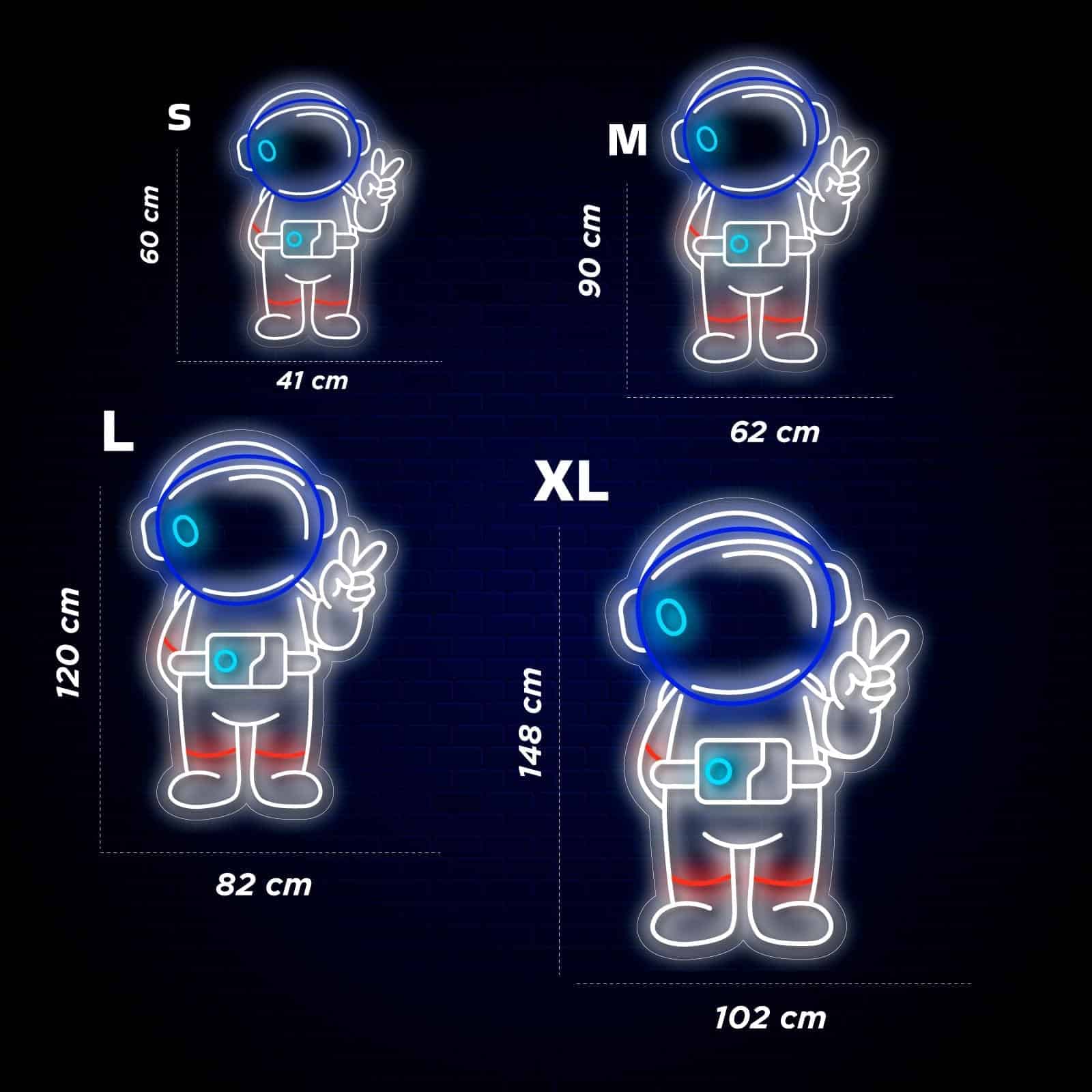 Astronaute Néon Vivant - Miniature 4