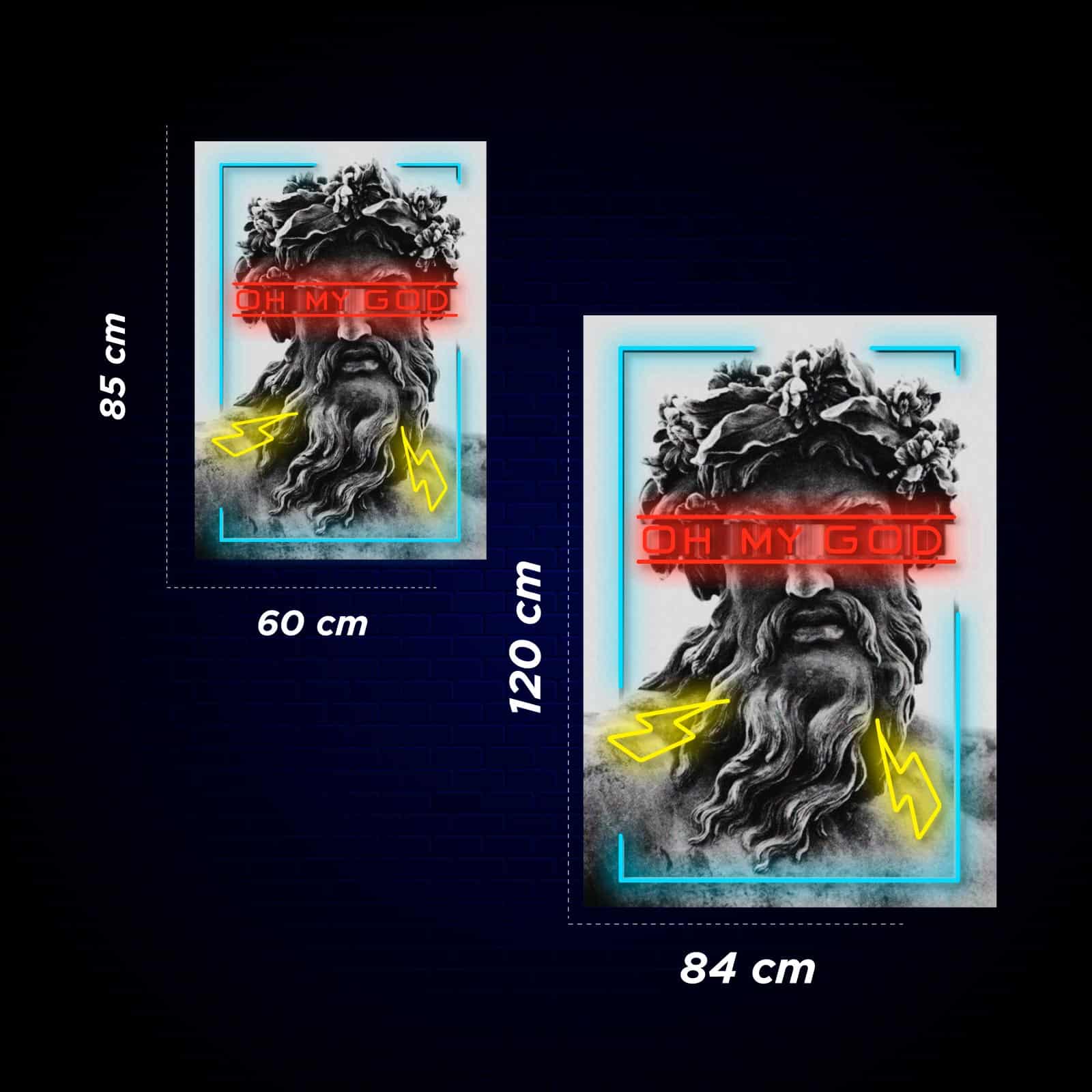 Quadro Néon Oh My God - Miniatura 4