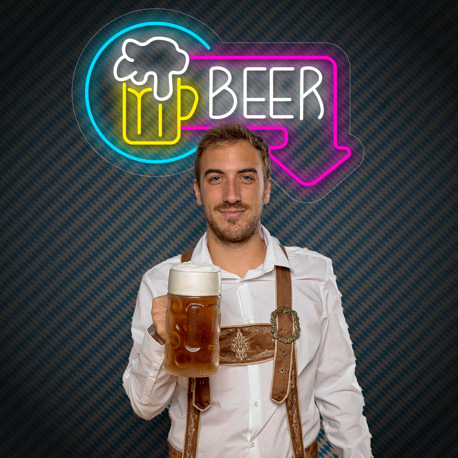 Néon Bière avec Flèche - Miniature 1