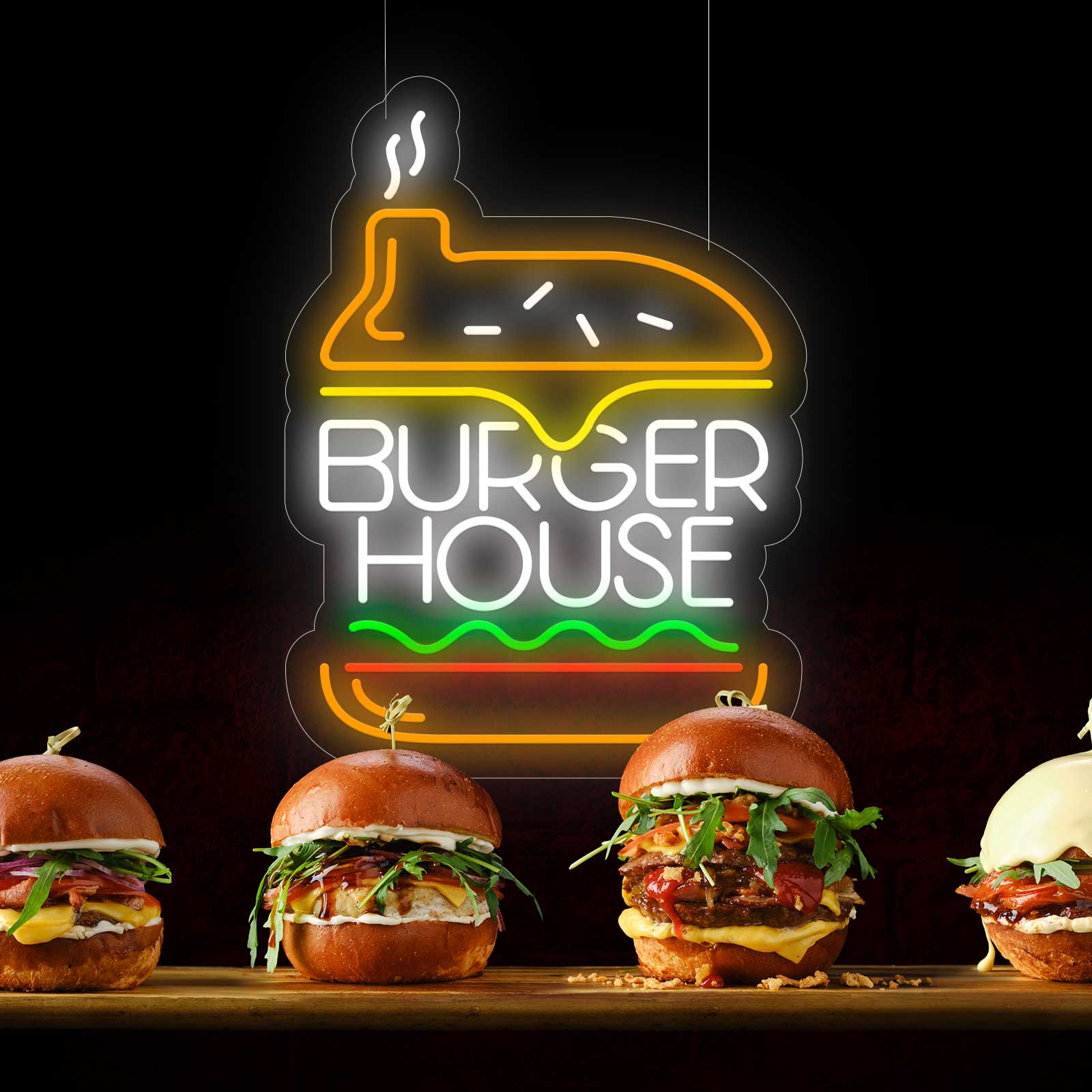 Maison Burger Néon - Miniature 1