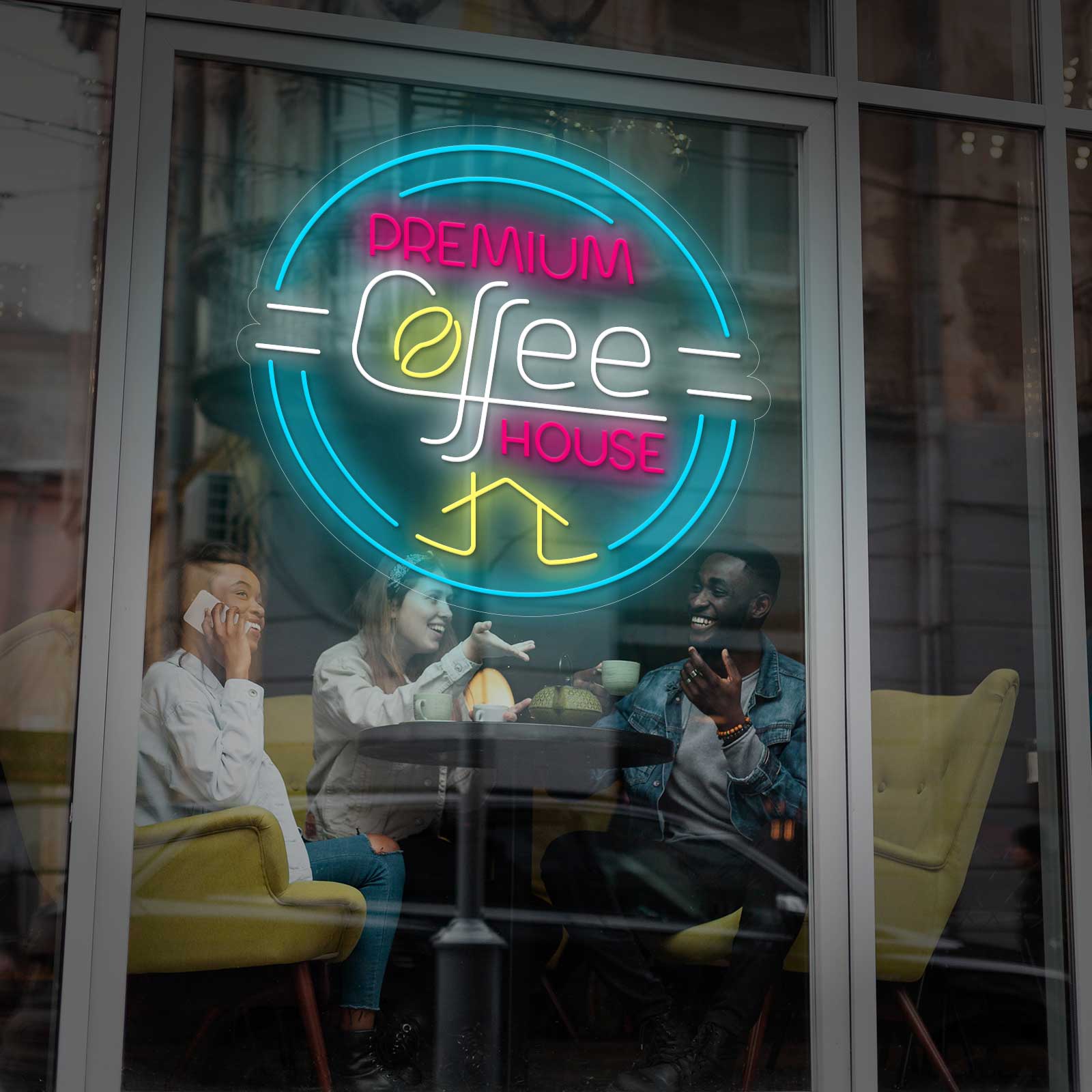 Letreiro Néon LED Coffe House Premium - Miniatura 1