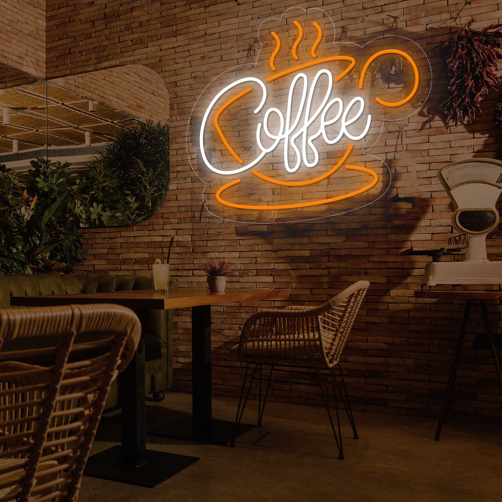 Letreiro Néon Coffee com Chávena - Miniatura 1