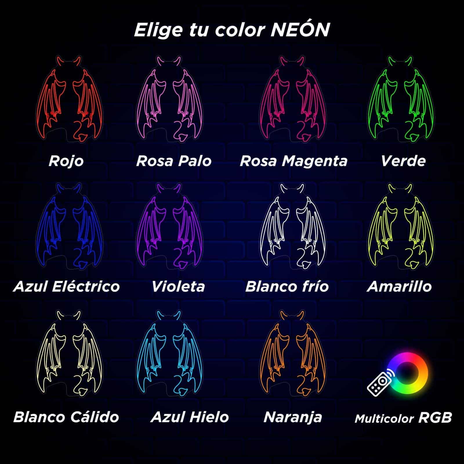 Néon Asas de Demónio - Miniatura 6