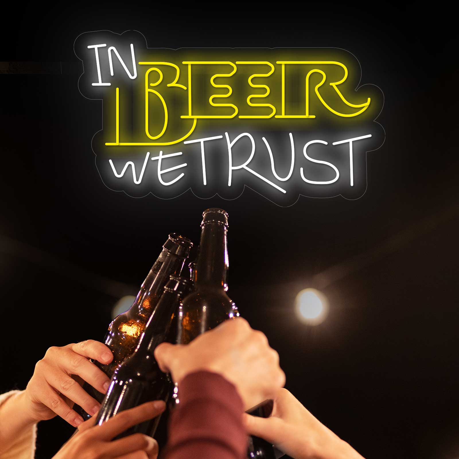 Néon Em Cerveja Confiamos - Miniatura 1