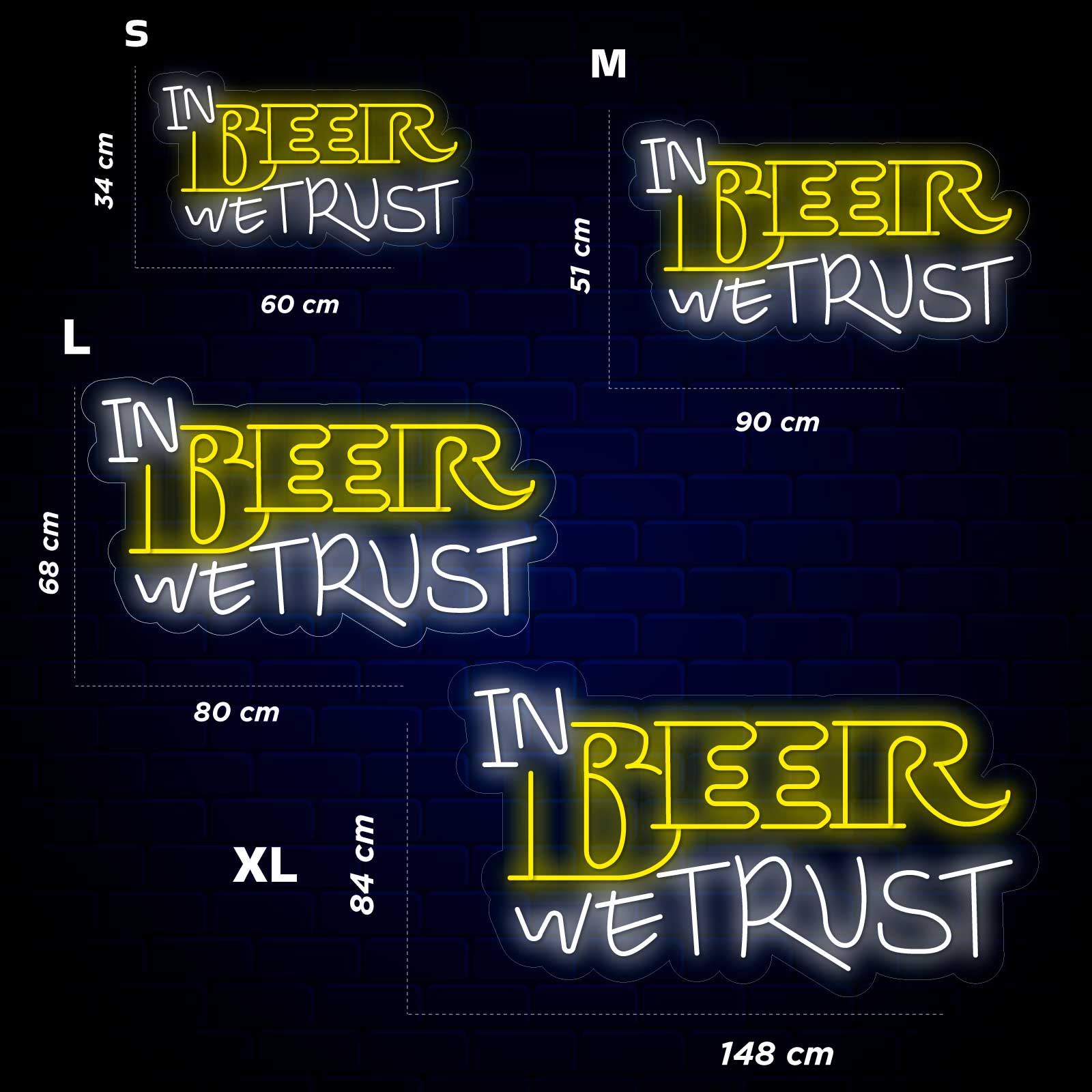 Néon Em Cerveja Confiamos - Miniatura 4