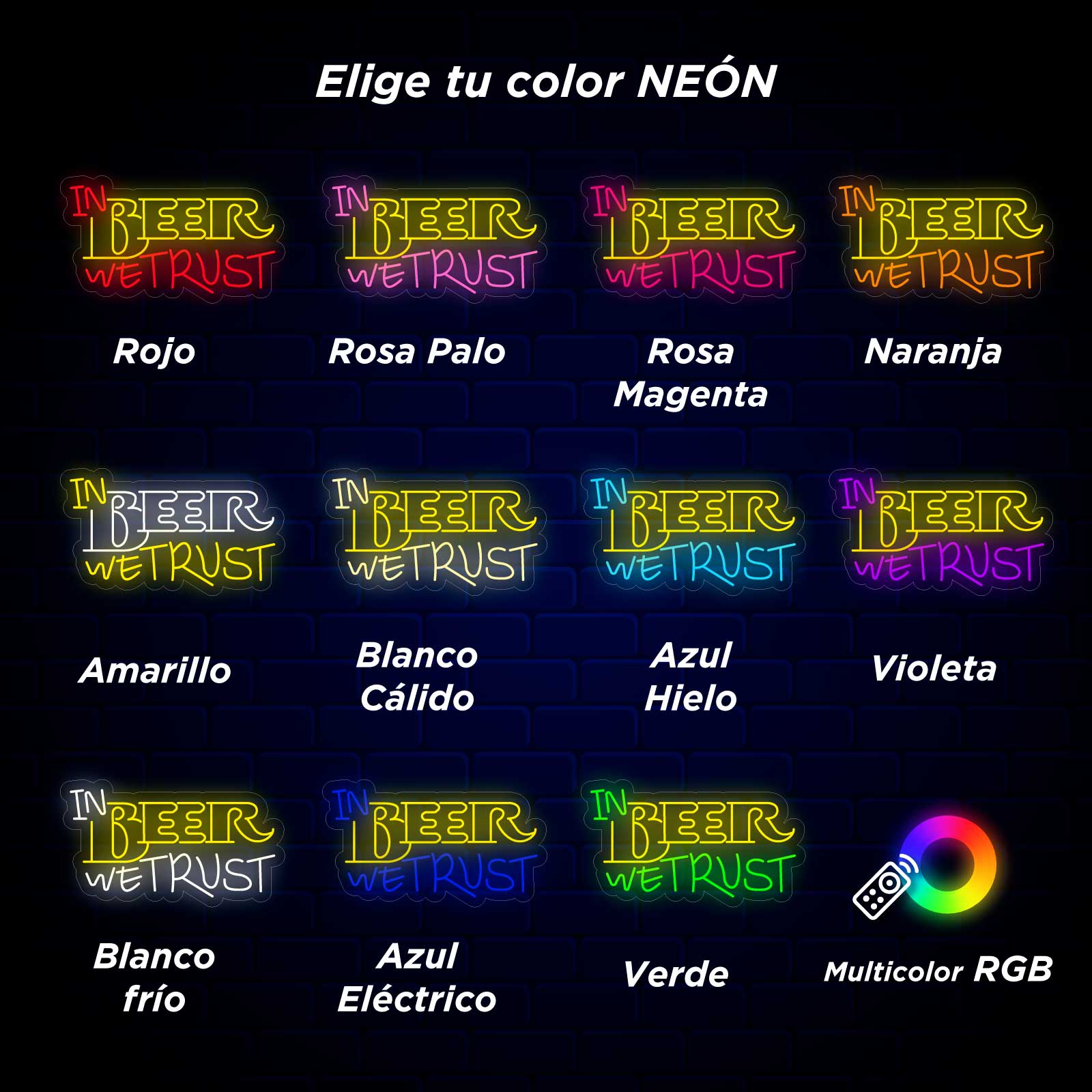 Néon Em Cerveja Confiamos - Miniatura 5
