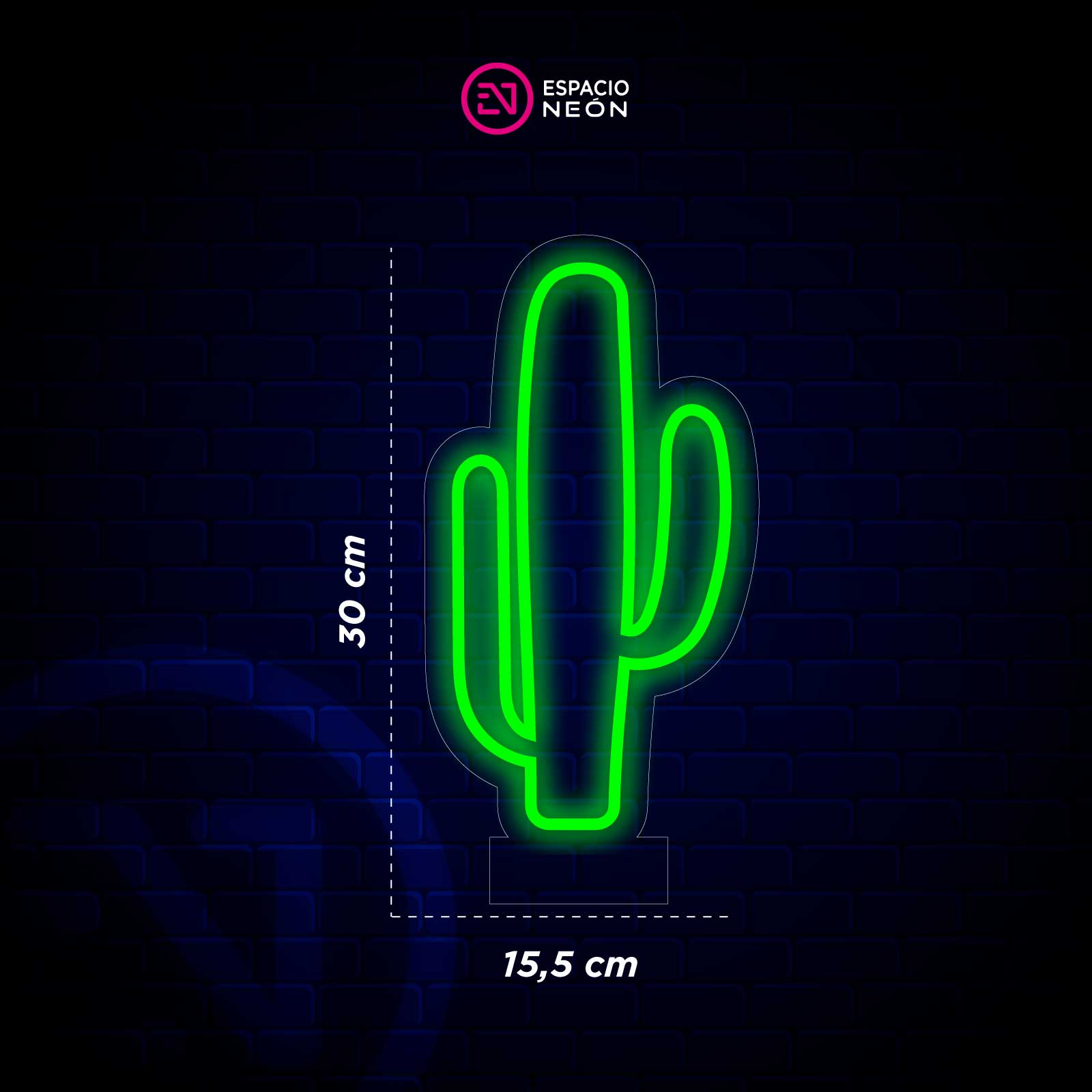 Lampe Néon Cactus - Miniature 4