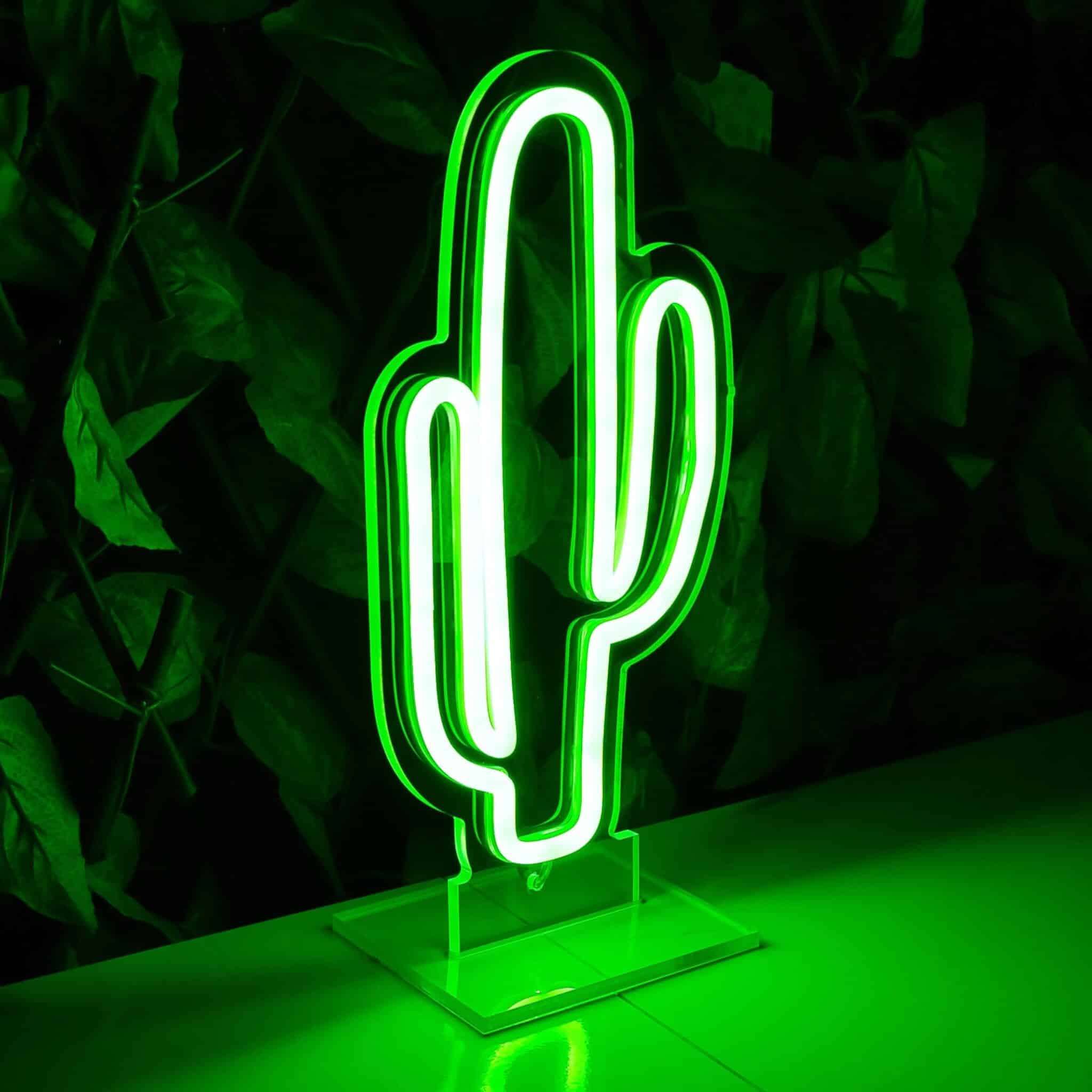 Lampe Néon Cactus - Miniature 1