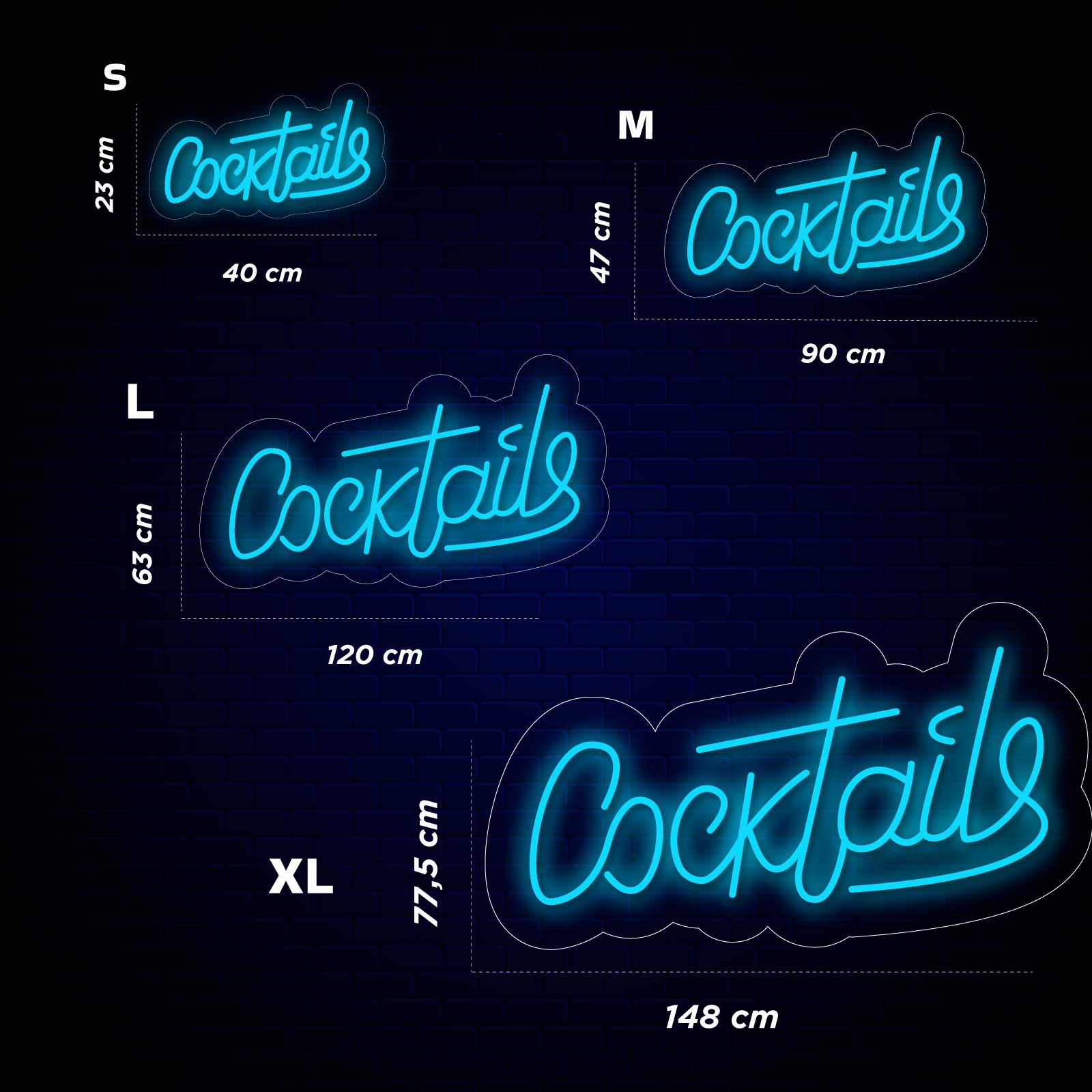 Letreiro Néon COCKTAILS - Miniatura 4
