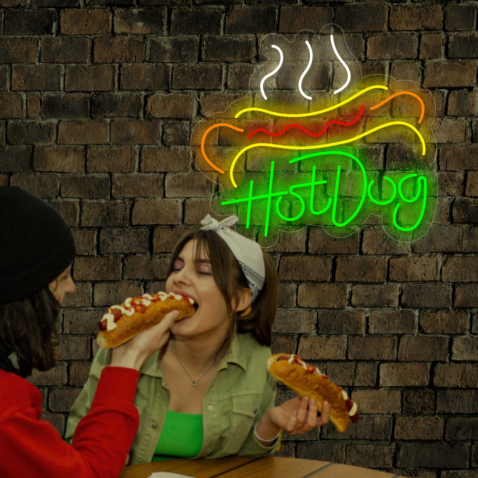 Enseigne Néon Hot Dog - Miniature 1