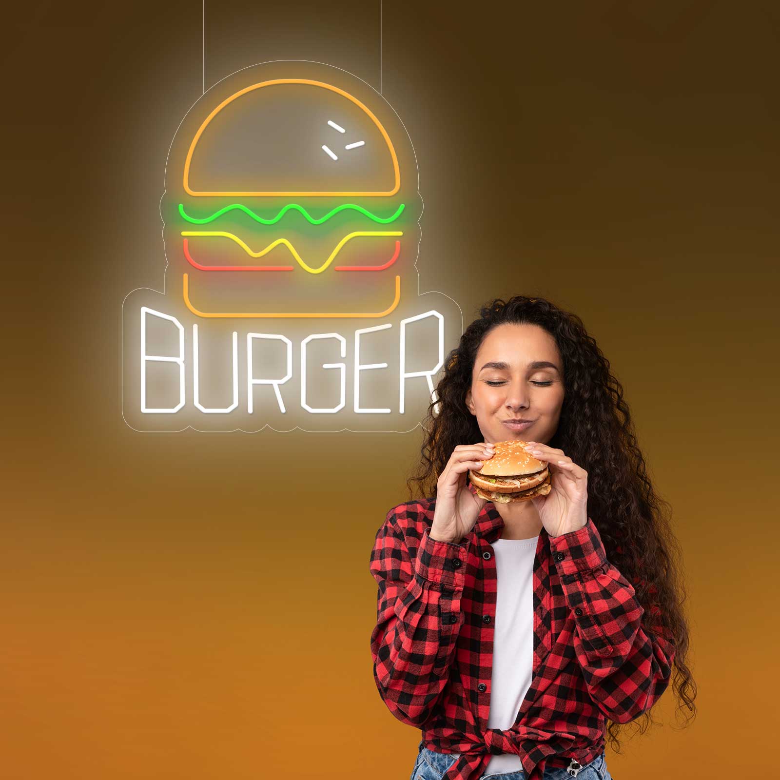 Letreiro Néon LED Burger - Miniatura 1