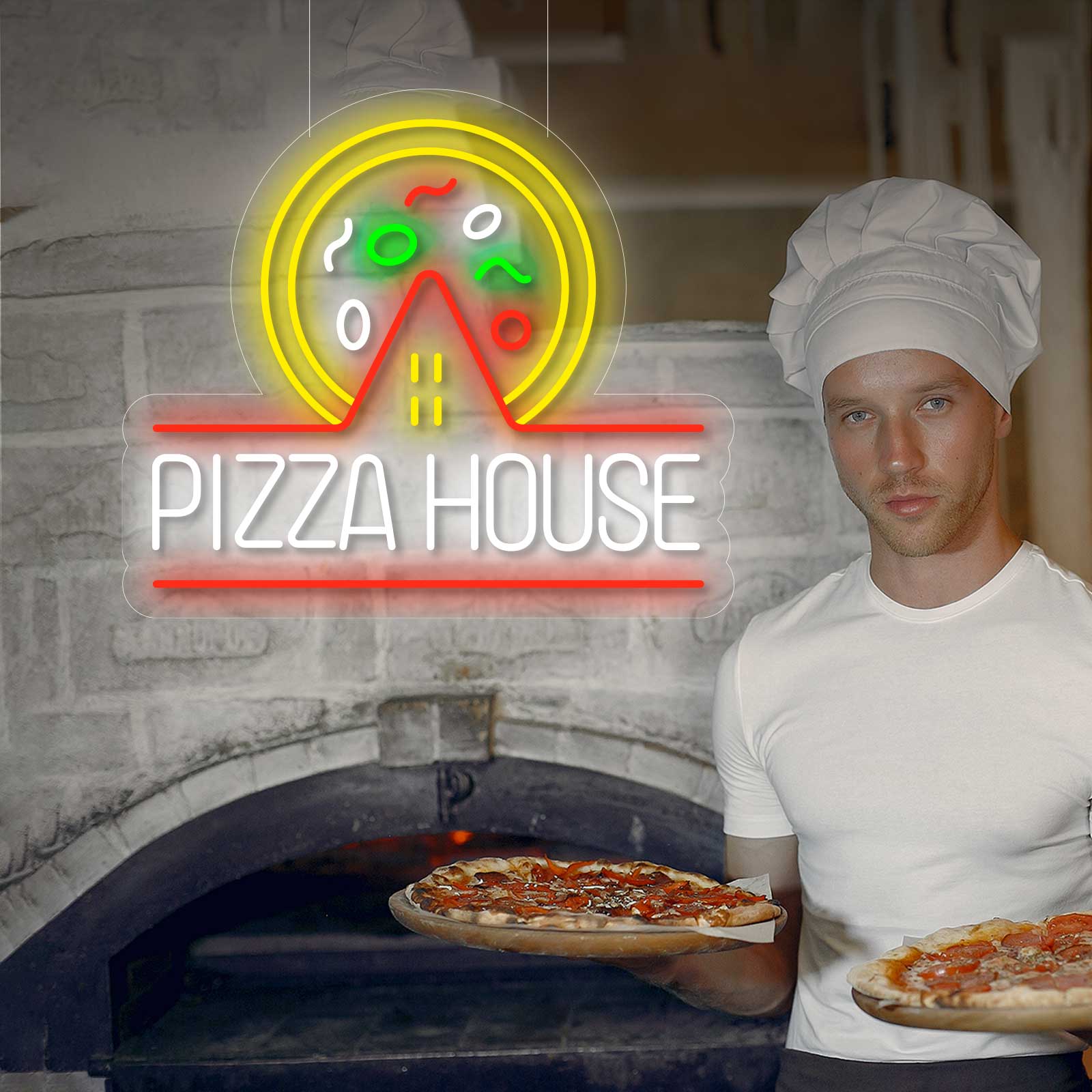 Casa de Pizza Néon - Miniatura 1