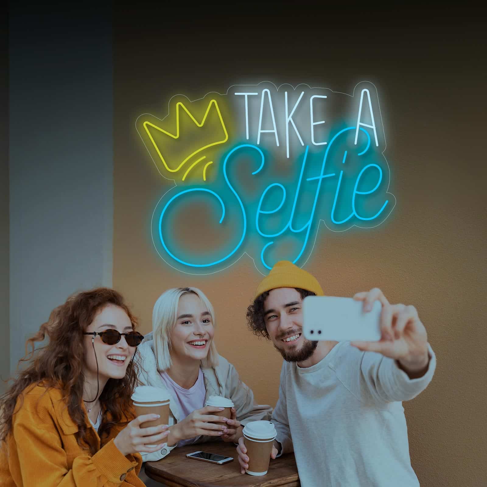 Néon Take a Selfie - Miniatura 1