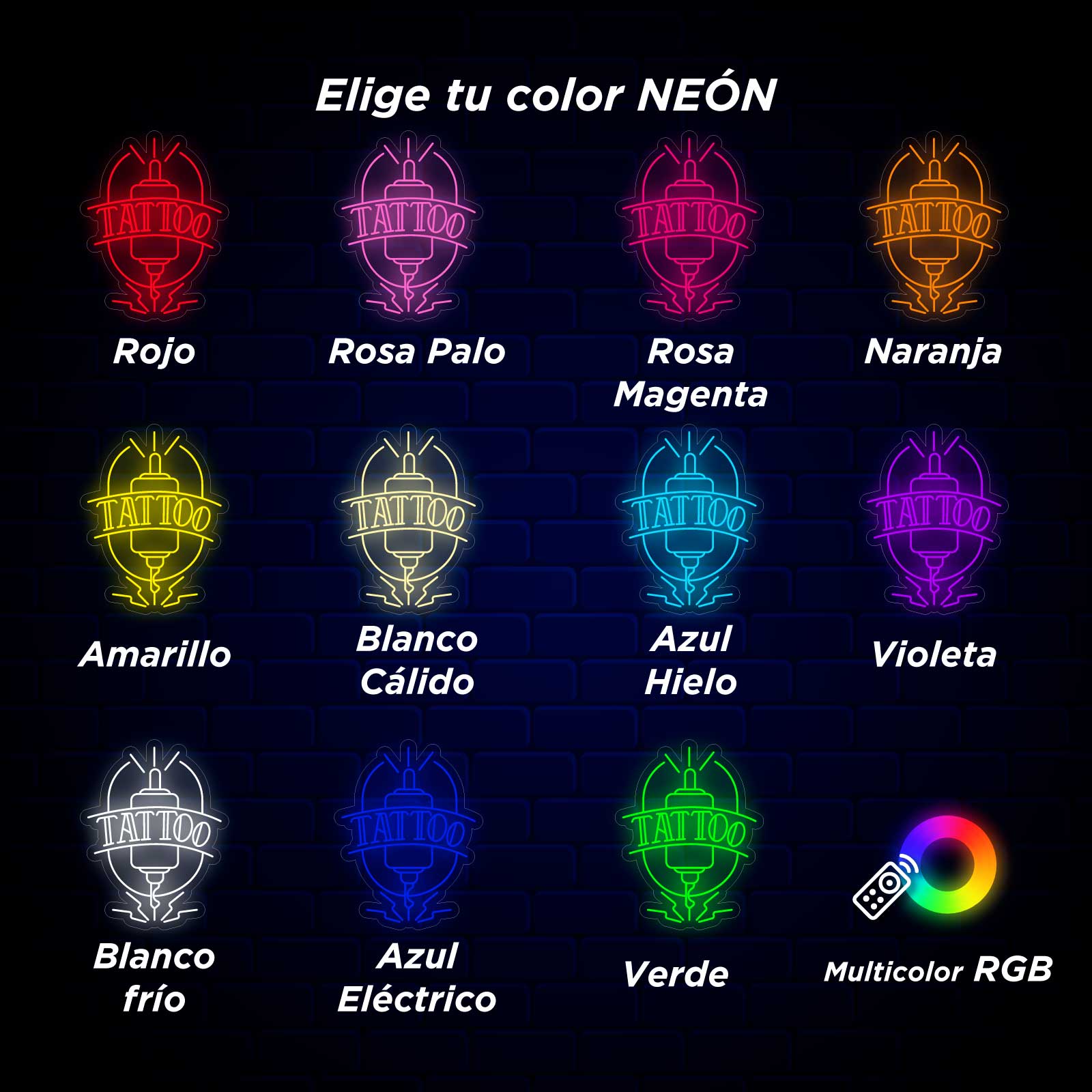Tatuagem Néon Agulha - Miniatura 4