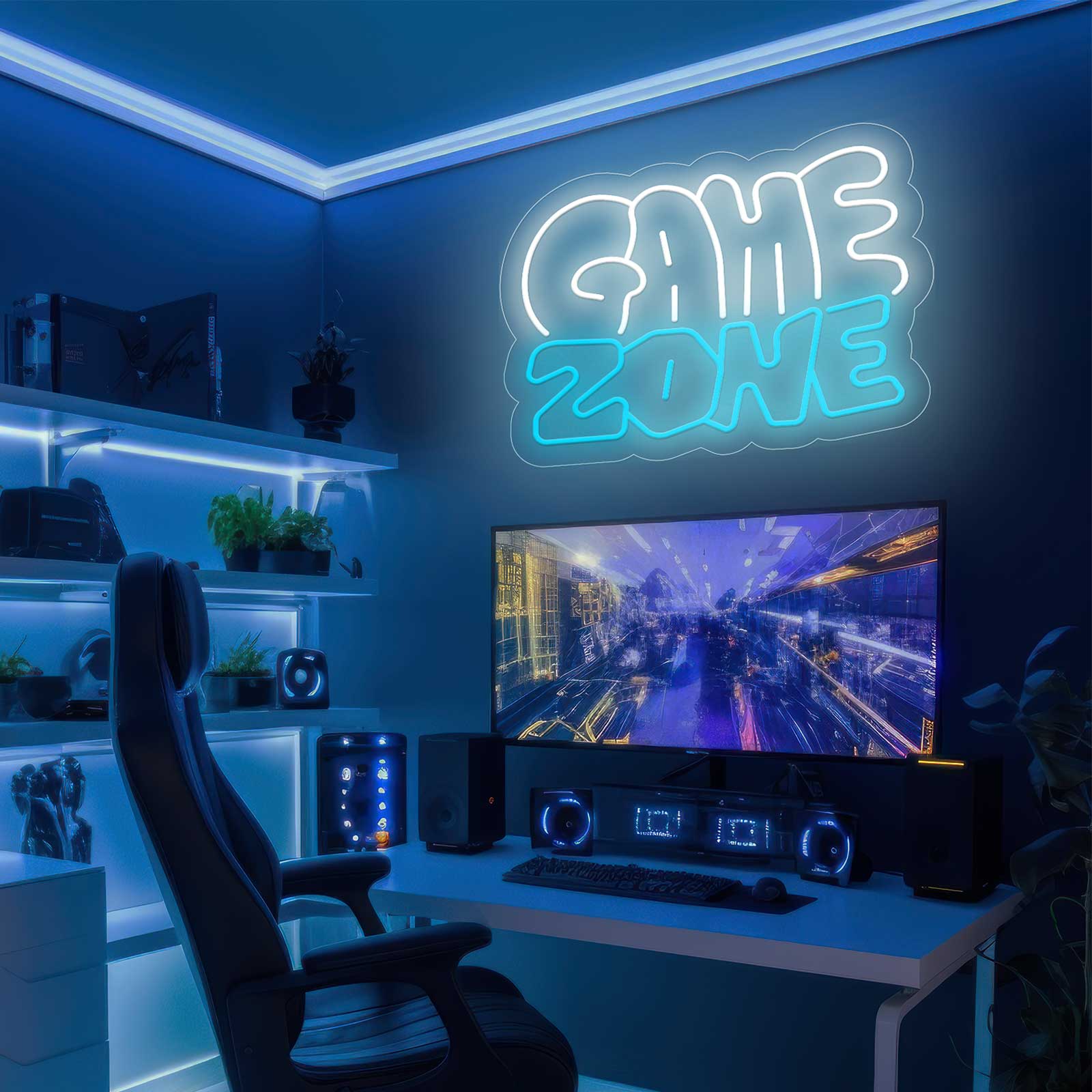 Letreiro Néon Game Zone Bicolor - Miniatura 1