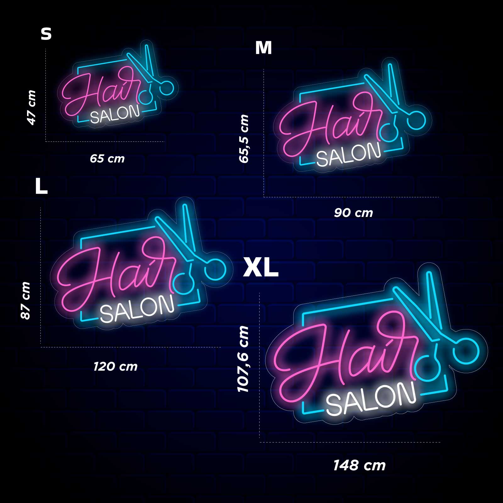 Salon de Coiffure Néon - Miniature 5