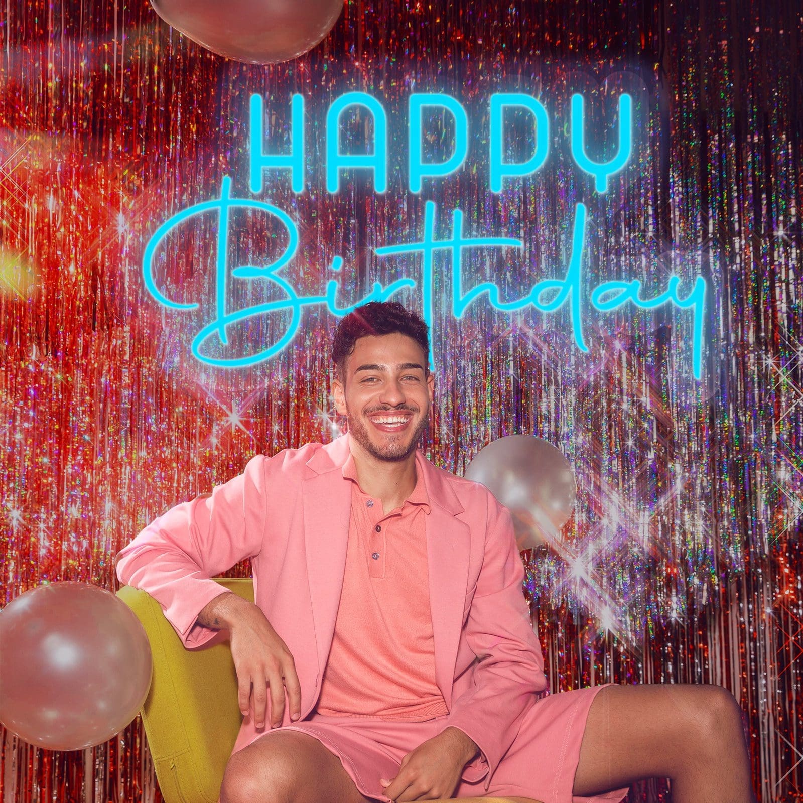 Néon Happy Birthday - Miniatura 1