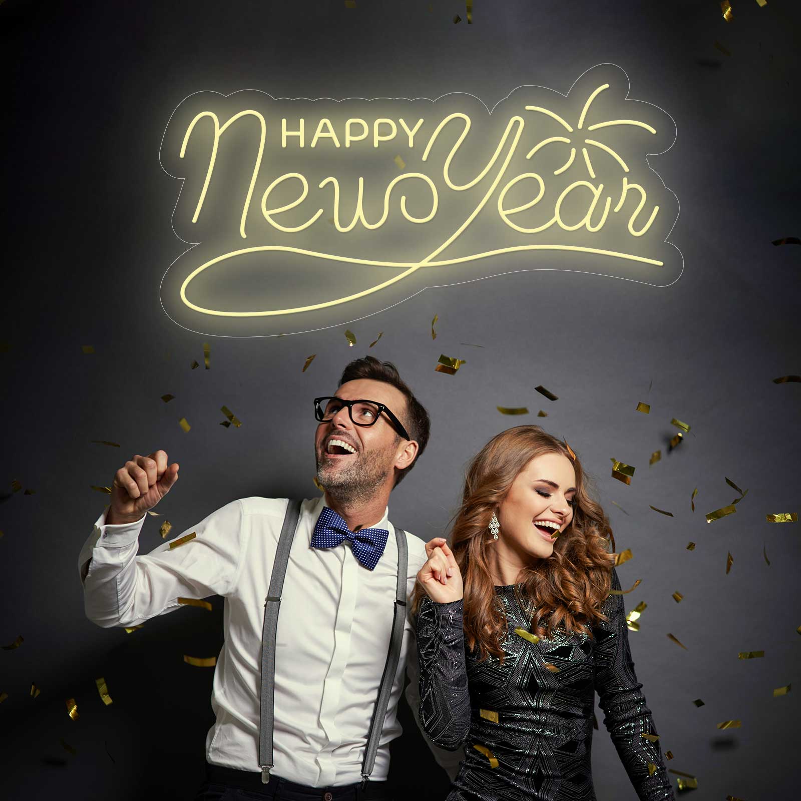 Néon Happy New Year - Miniatura 1