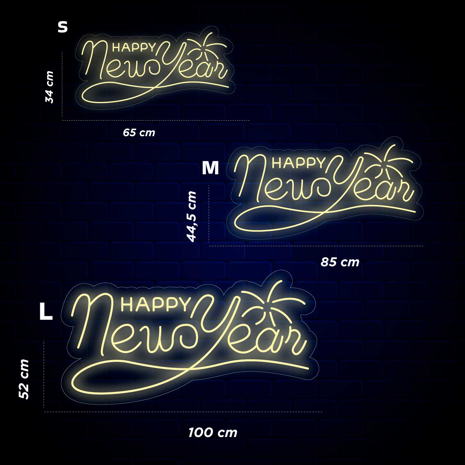 Néon Happy New Year - Miniatura 4