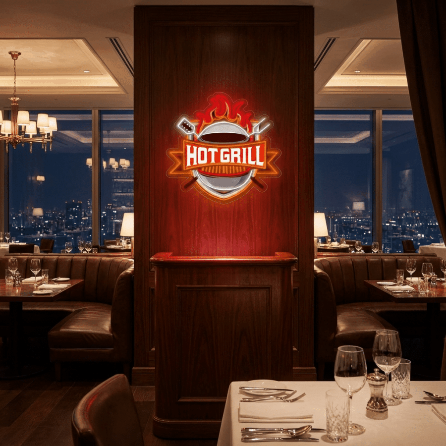 Tableau Néon HOT GRILL - Vue 3