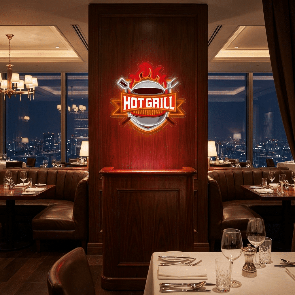 Tableau Néon HOT GRILL - Miniature 3