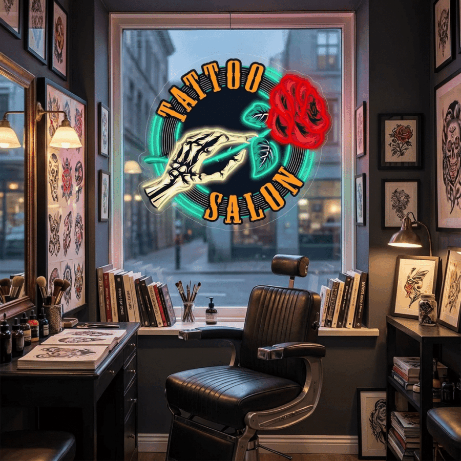 Quadro de Néon TATTOO SALON - Vista 3