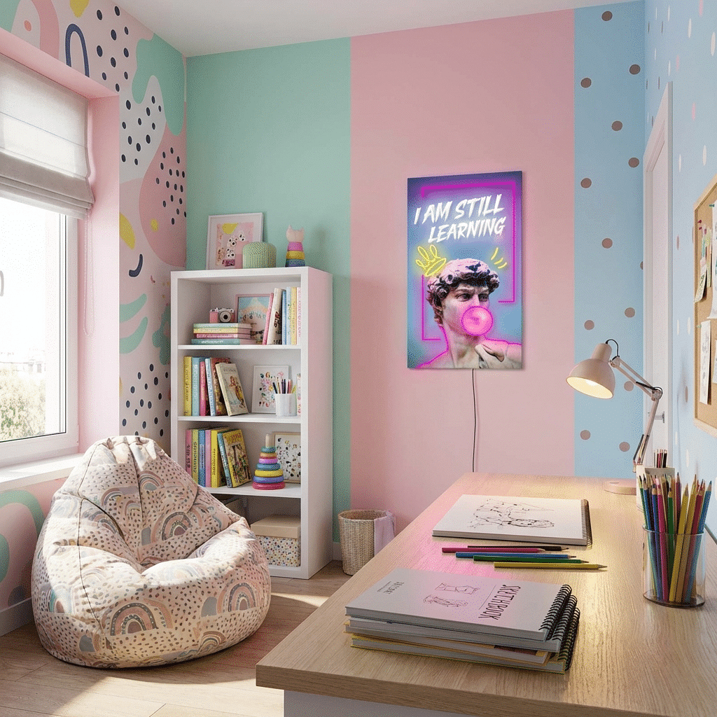 Quadro Néon David Bubble Gum - Miniatura 3