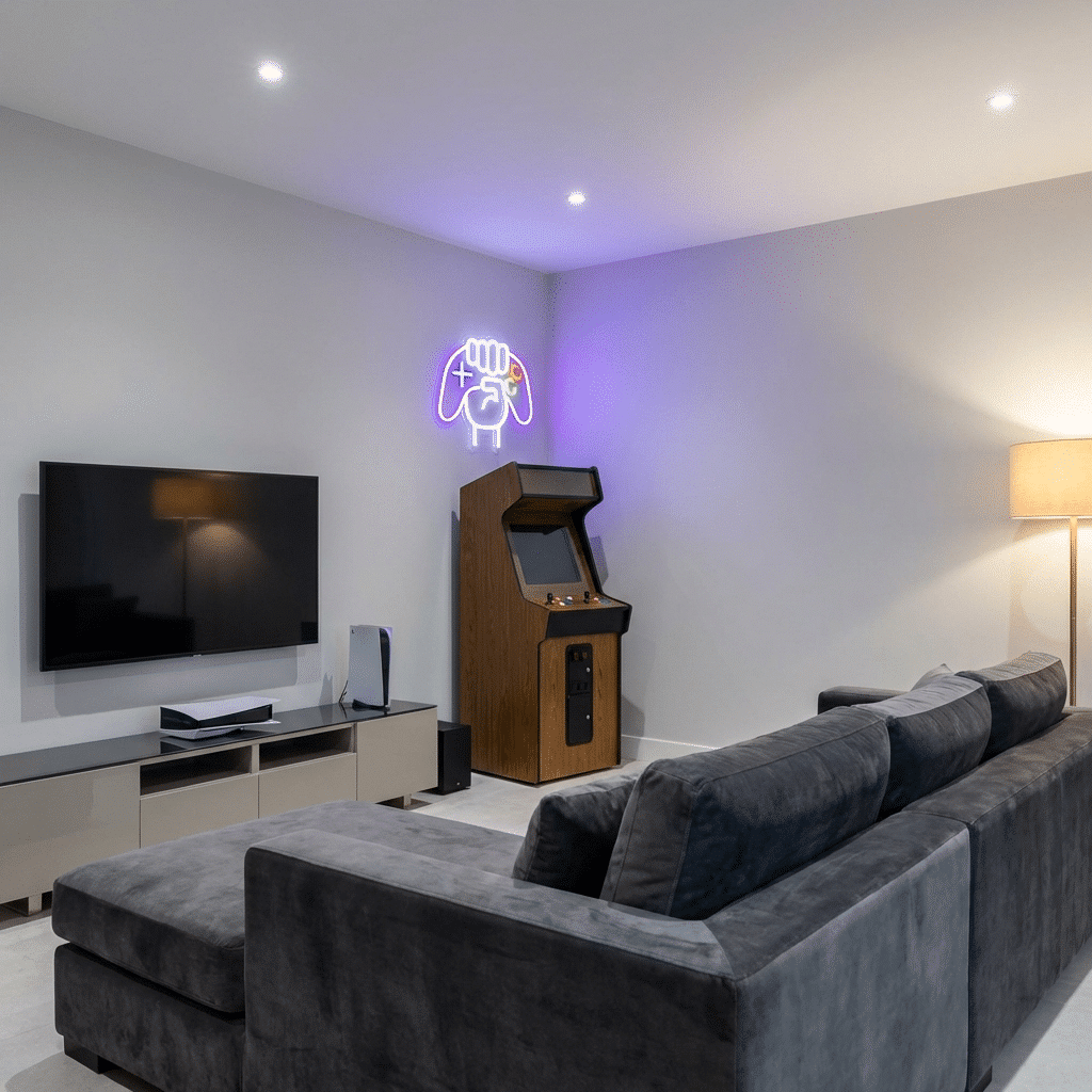 Lâmpada de Néon Comando Videojogos Gamer - Miniatura 3
