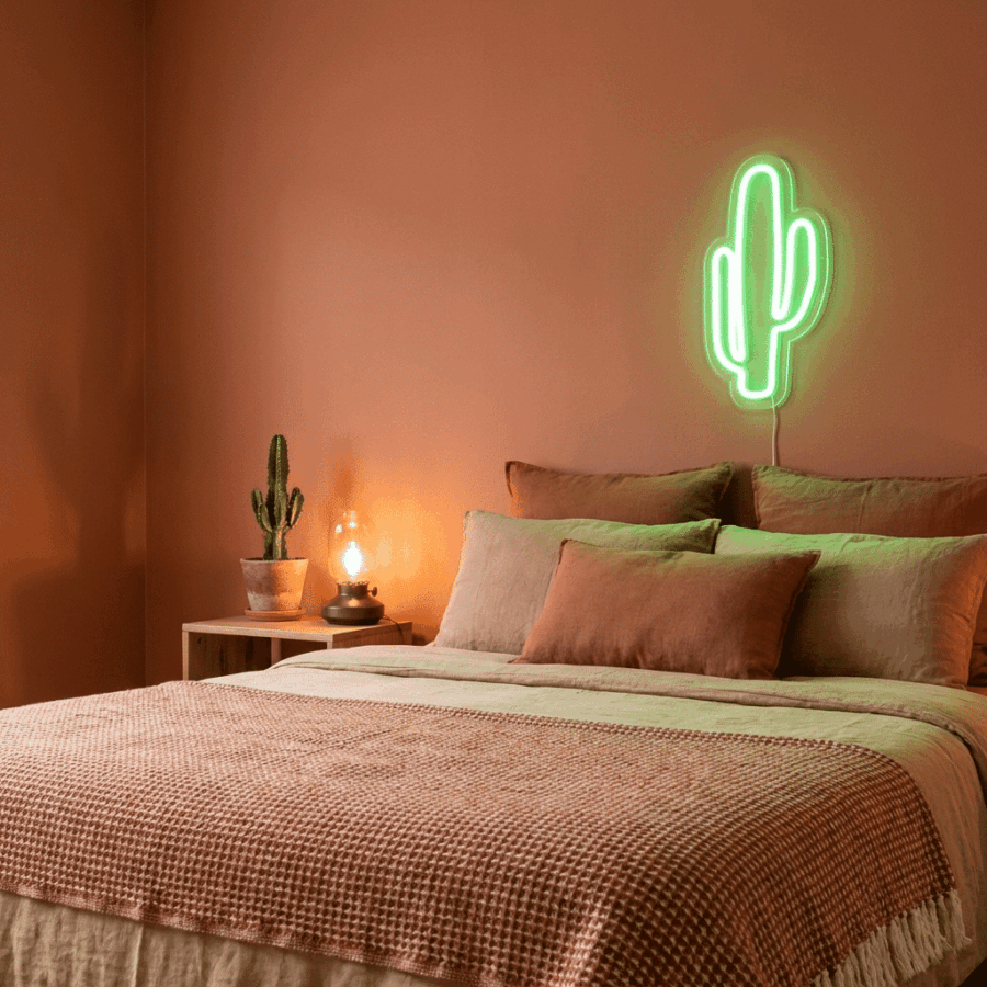 Lampe Néon Cactus - Vue 3