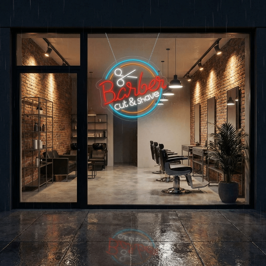 Corte e Barbearia Néon LED - Miniatura 3
