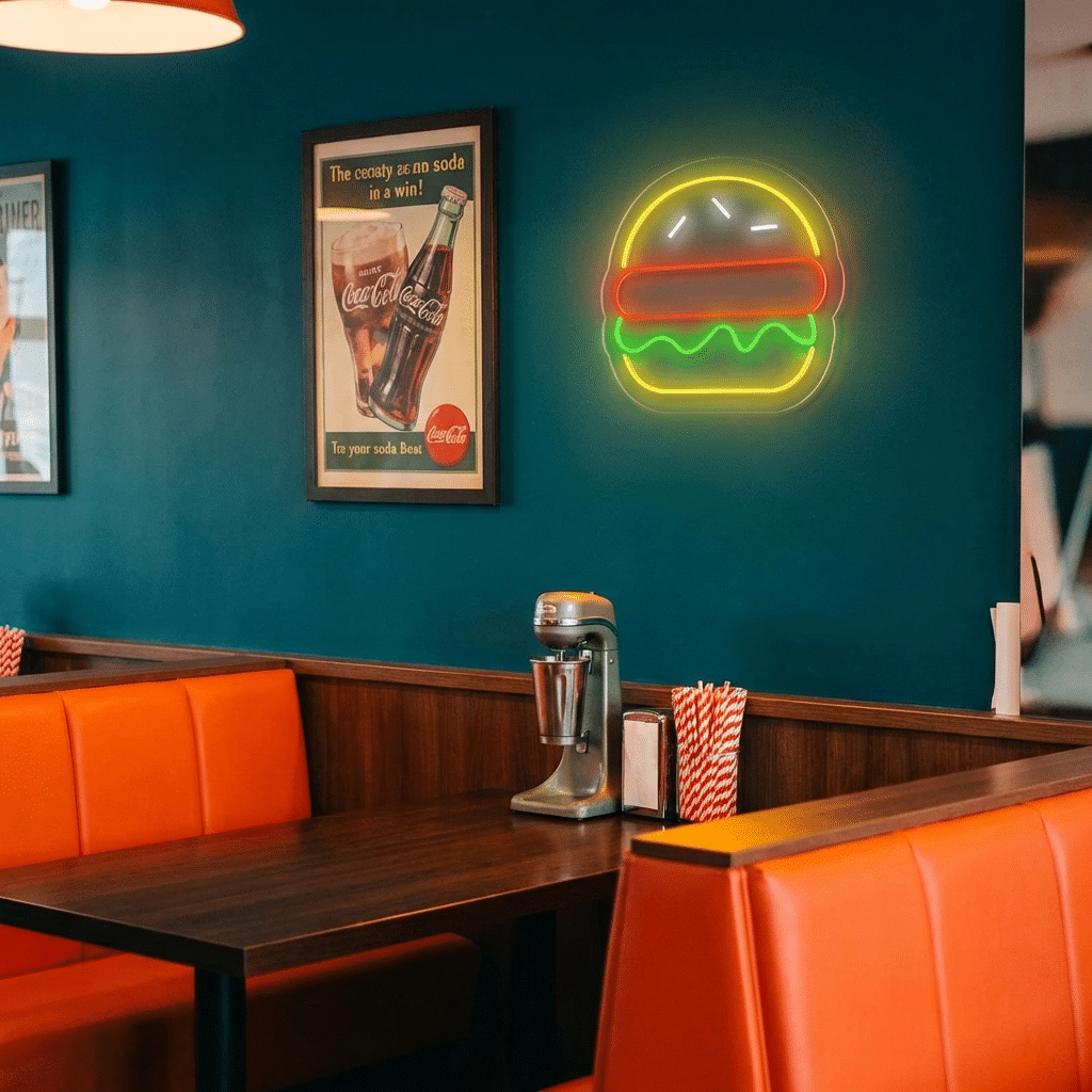 Letreiro LED de Néon "Burger Simples" - Miniatura 3