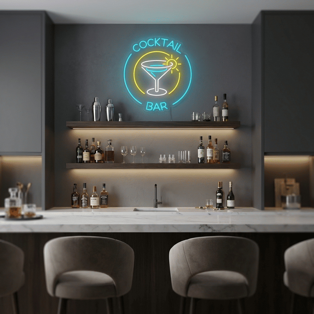 Bar de Cocktails em Néon LED - Miniatura 2
