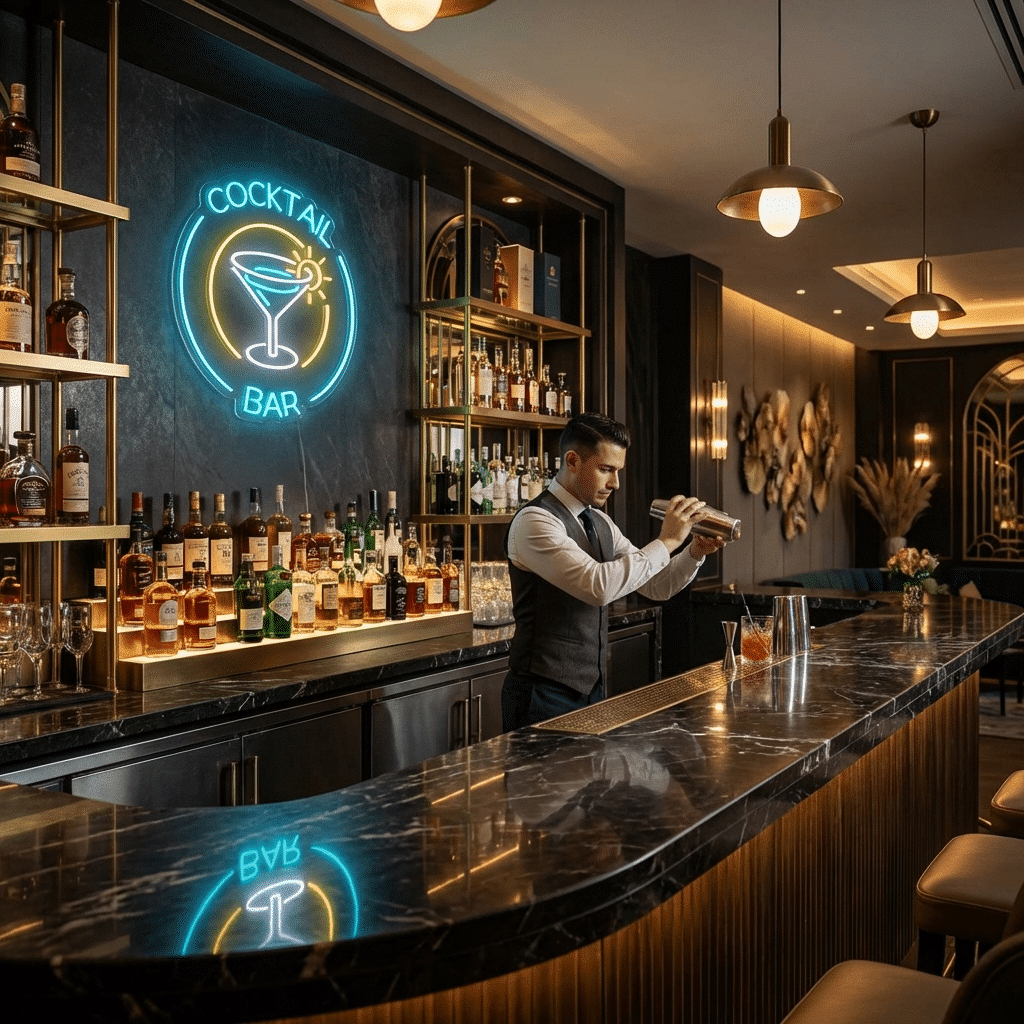 Bar de Cocktails em Néon LED - Miniatura 5
