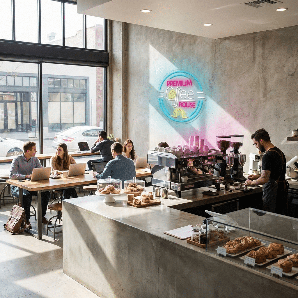 Letreiro Néon LED Coffe House Premium - Miniatura 2