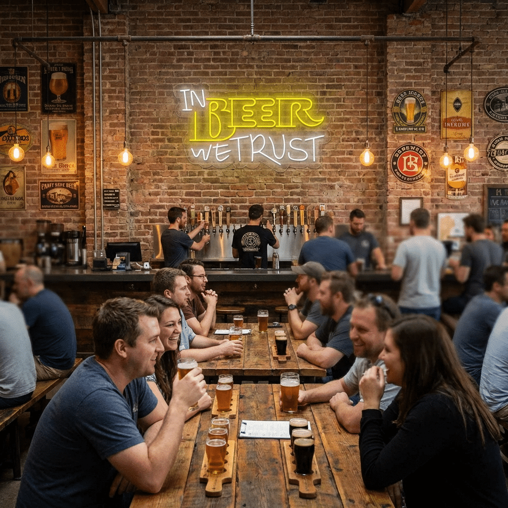 Néon Em Cerveja Confiamos - Miniatura 2
