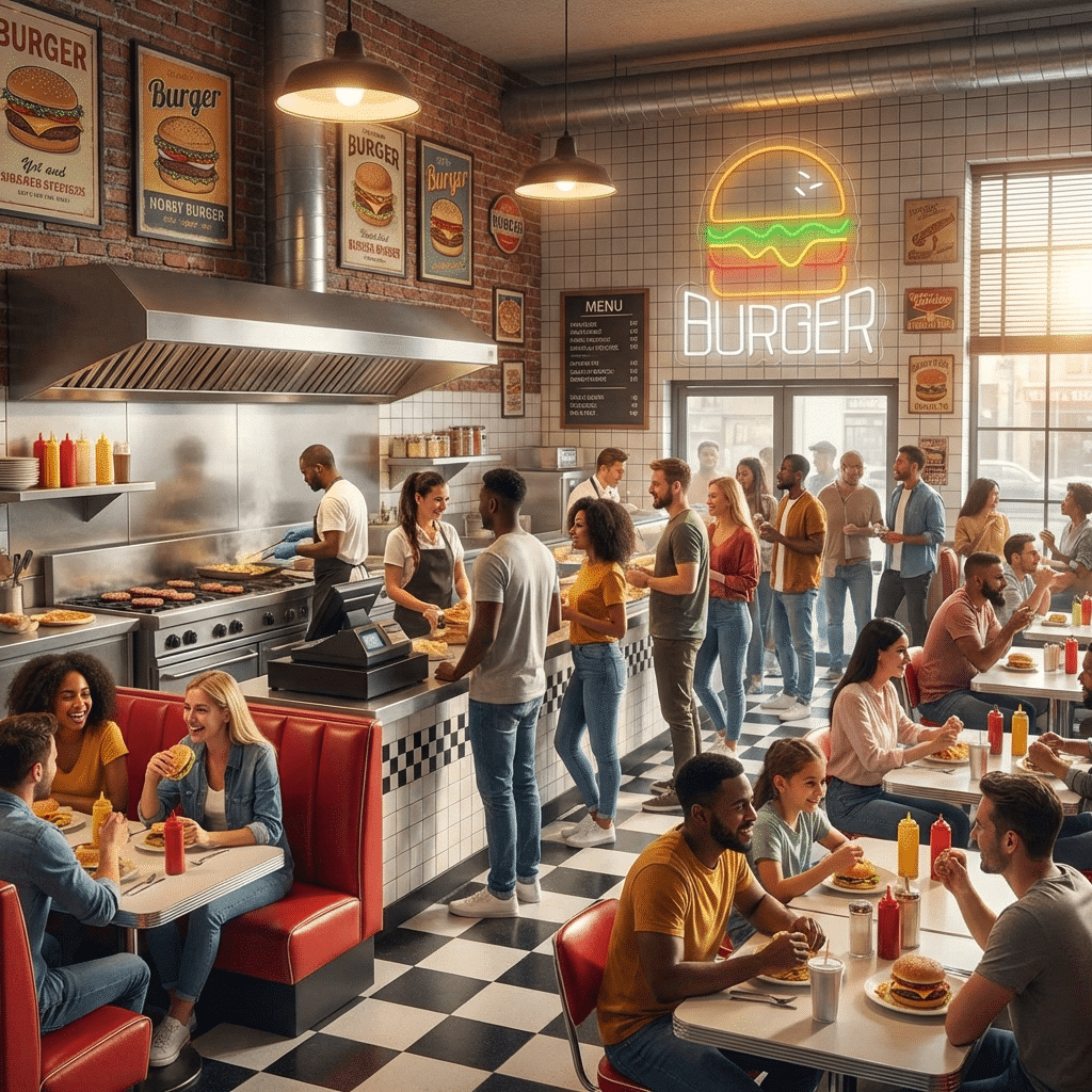 Letreiro Néon LED Burger - Miniatura 2