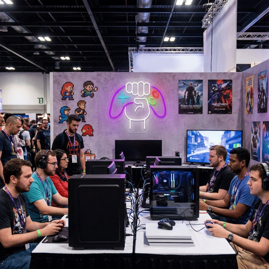 Letreiro de Néon Controlo de Jogo - Miniatura 2