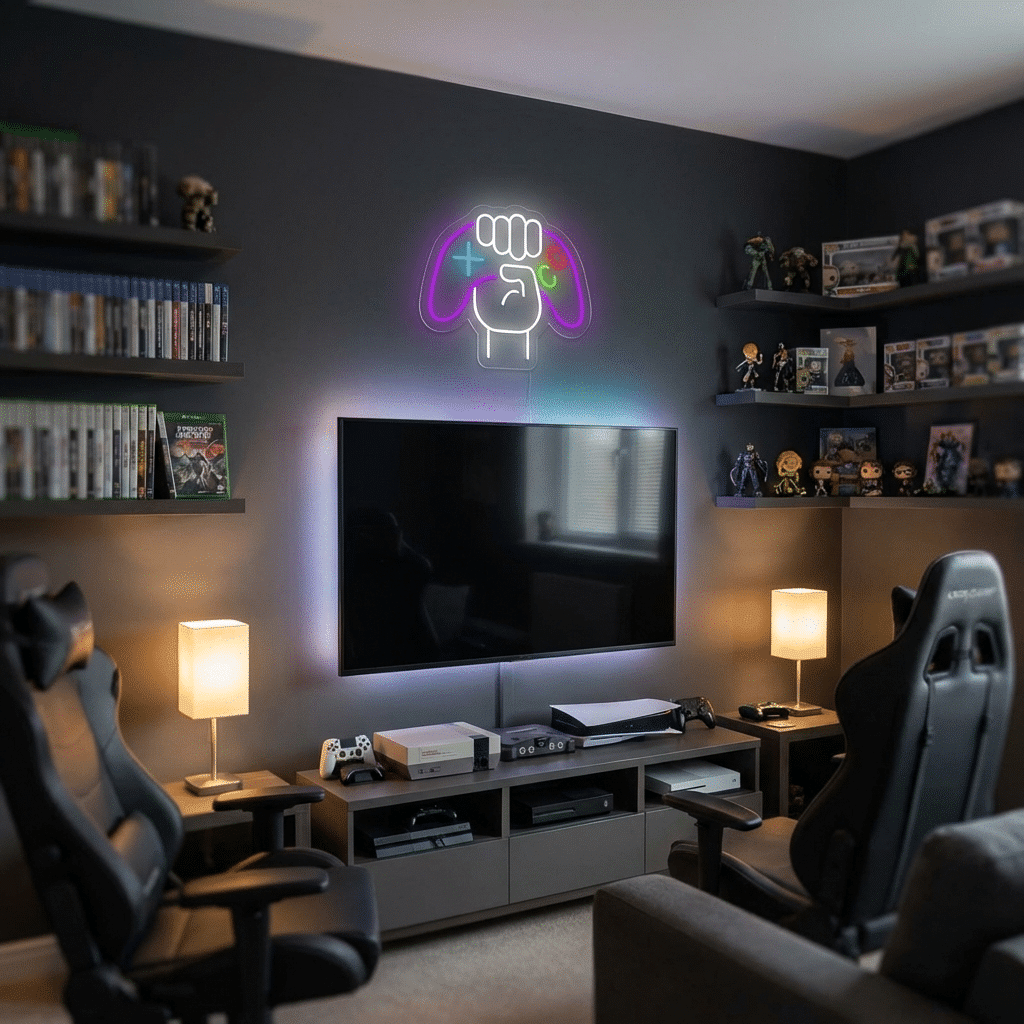Letreiro de Néon Controlo de Jogo - Miniatura 3