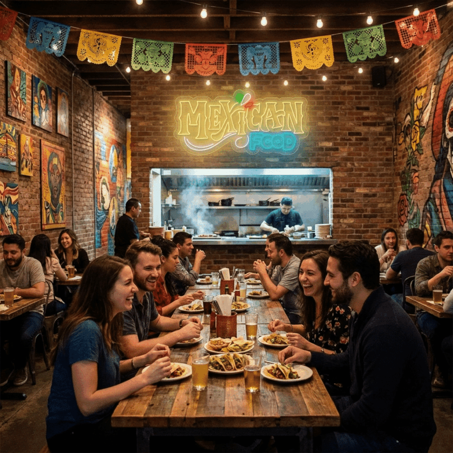 Comida Mexicana Néon - Vista 2
